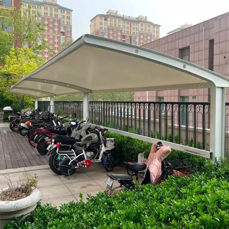 隆德县膜结构电动车棚